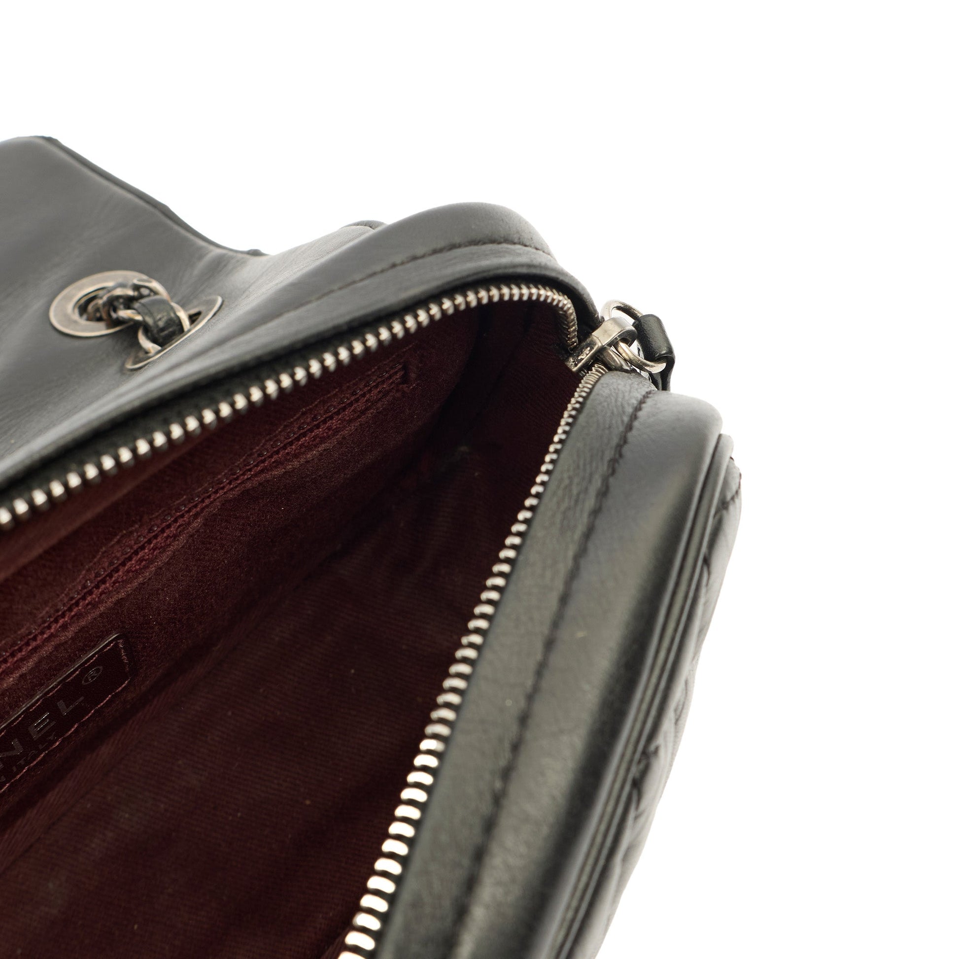 Chanel Cross Body Flap Bag in Black, Calfskin Leather — Alternate View 20