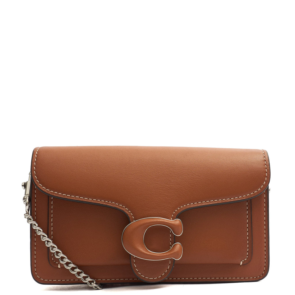 Coach Cross Body Tabby 20 in Tan, Leather — Front View