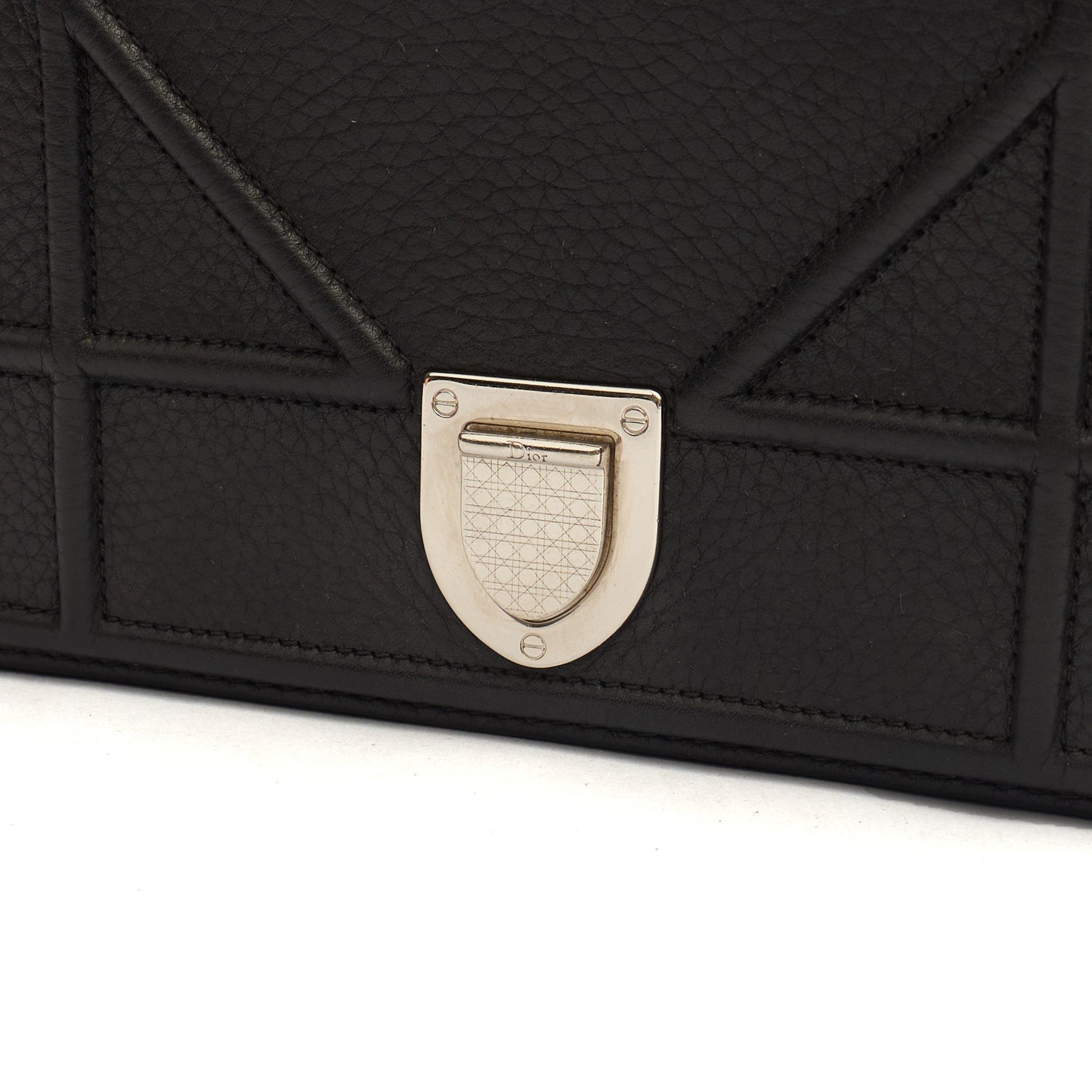 Christian Dior Cross Body Diorama WOC in Black, Leather — Alternate View 7