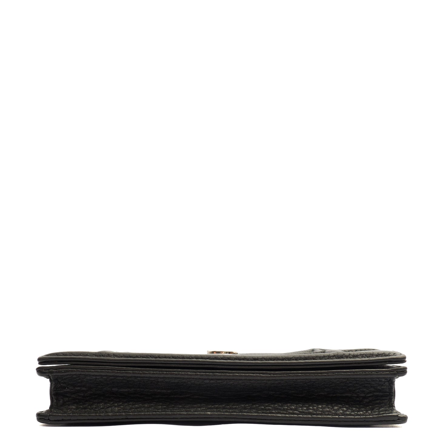 Christian Dior Cross Body Diorama WOC in Black, Leather — Detail View