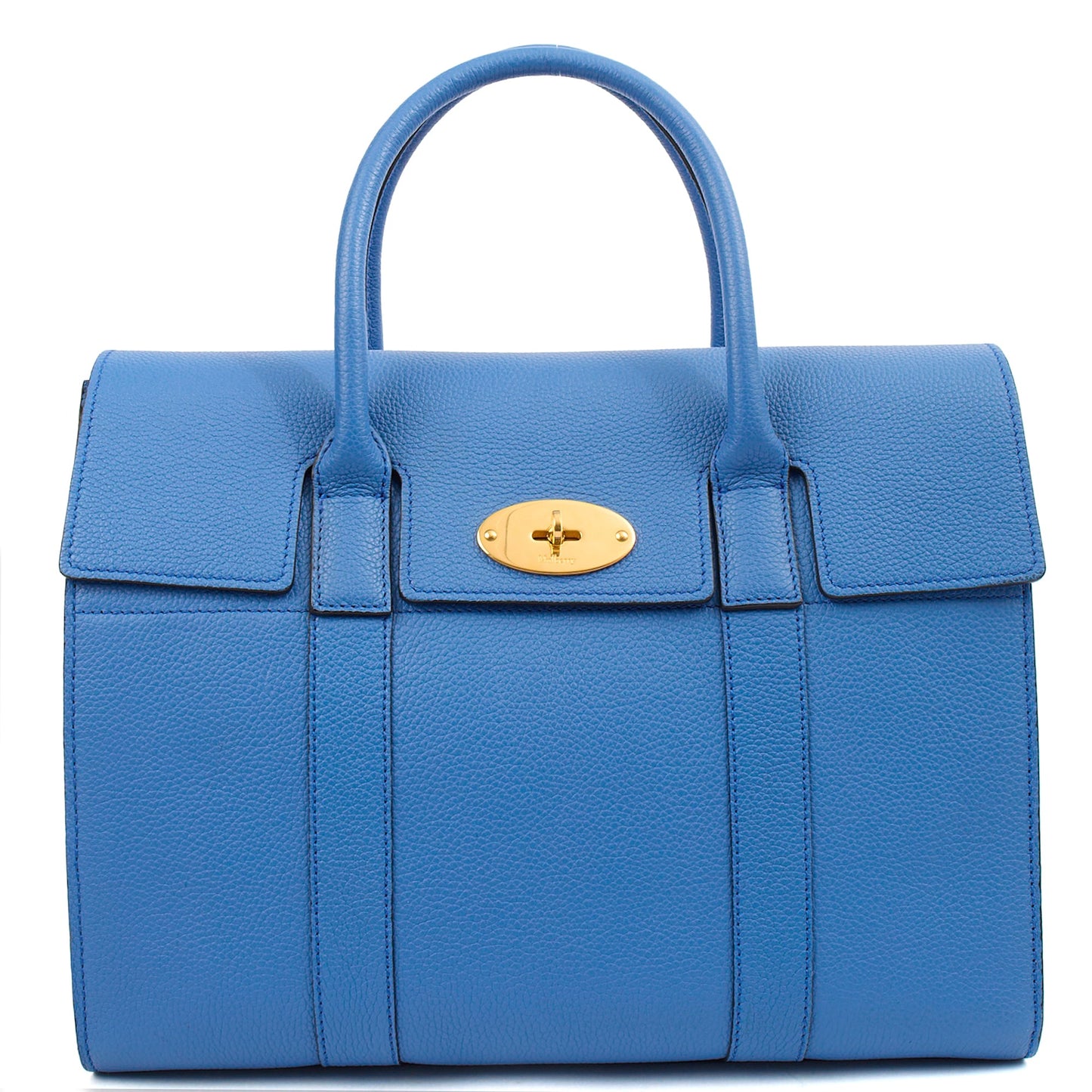 Mulberry Tote Bayswater with Strap in Blue, Leather — Alternate View 7