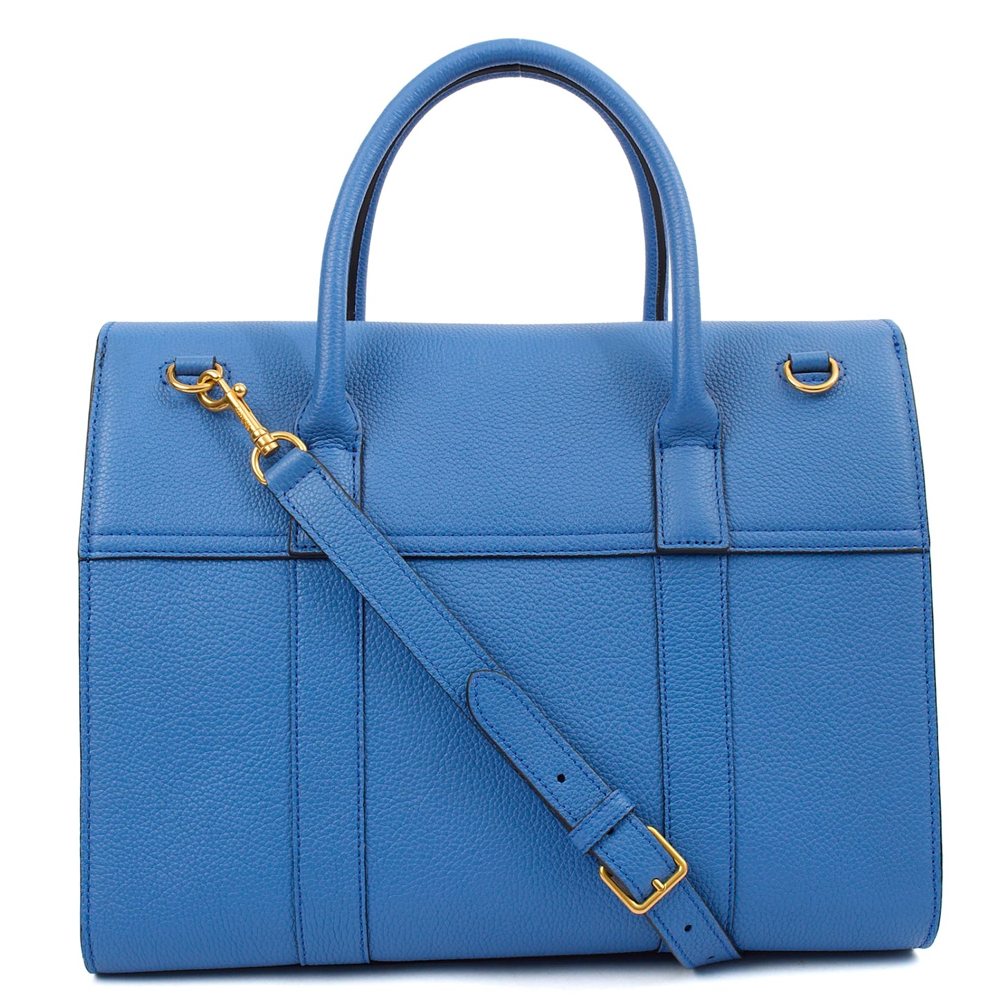 Mulberry Tote Bayswater with Strap in Blue, Leather — Alternate View 10