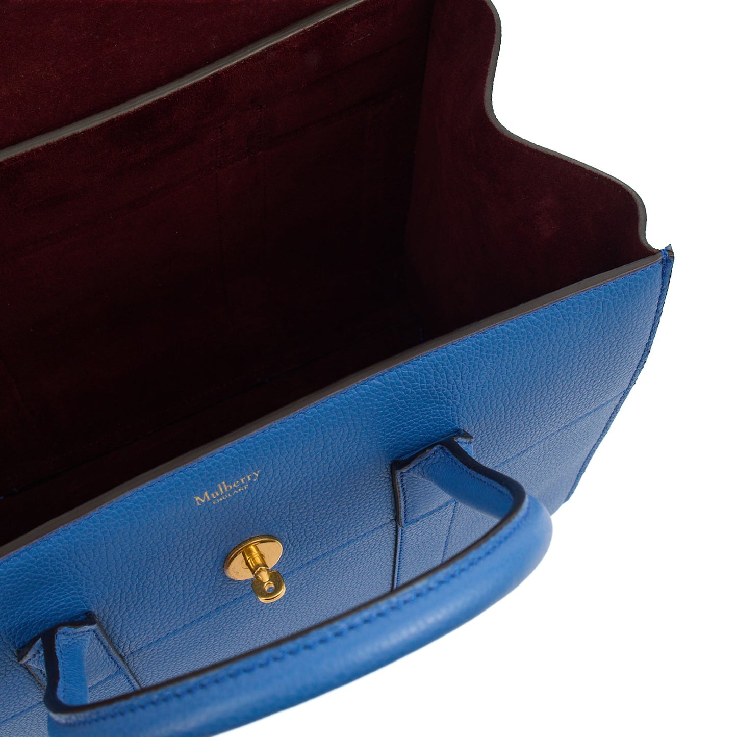 Mulberry Tote Bayswater with Strap in Blue, Leather — Alternate View 12