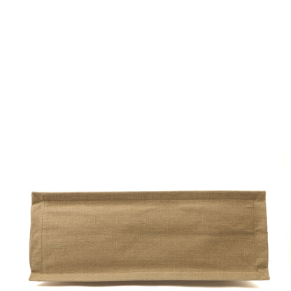 Saint Laurent Tote Rive Gauche Tote in Neutral, Fabric — Detail View