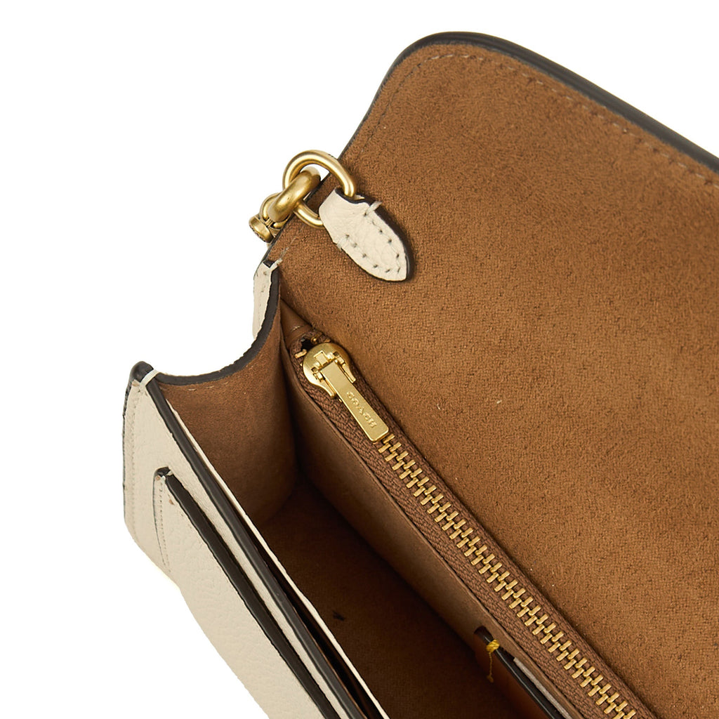Coach Cross Body Tabby 20 in White, Leather — Detail View