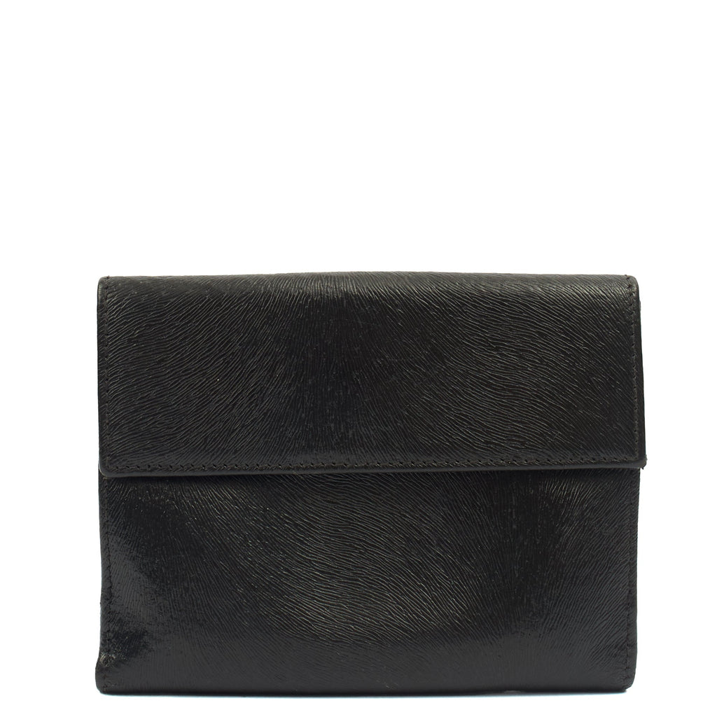 Fendi Wallet Bifold Wallet in Black, Leather — Back View