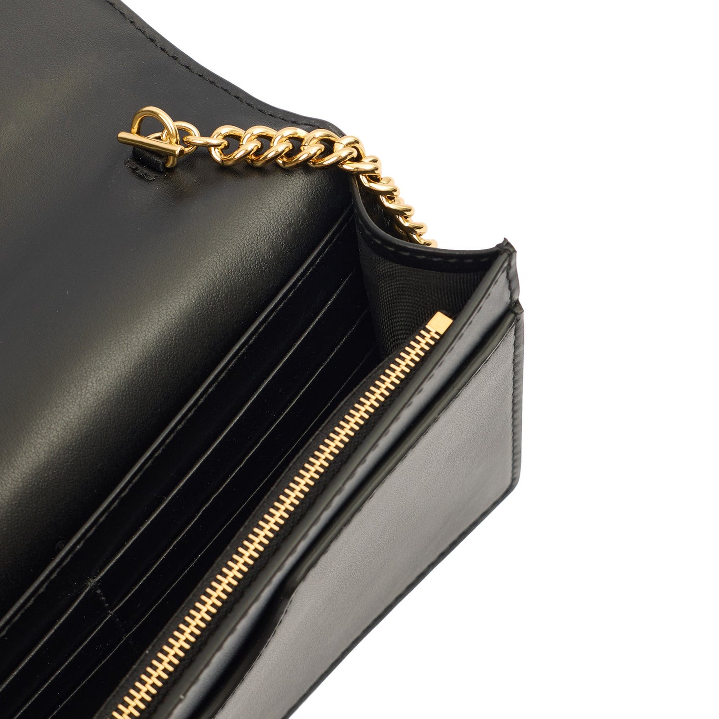 Gucci Cross Body Wallet On Chain  in Black, Leather — Alternate View 14