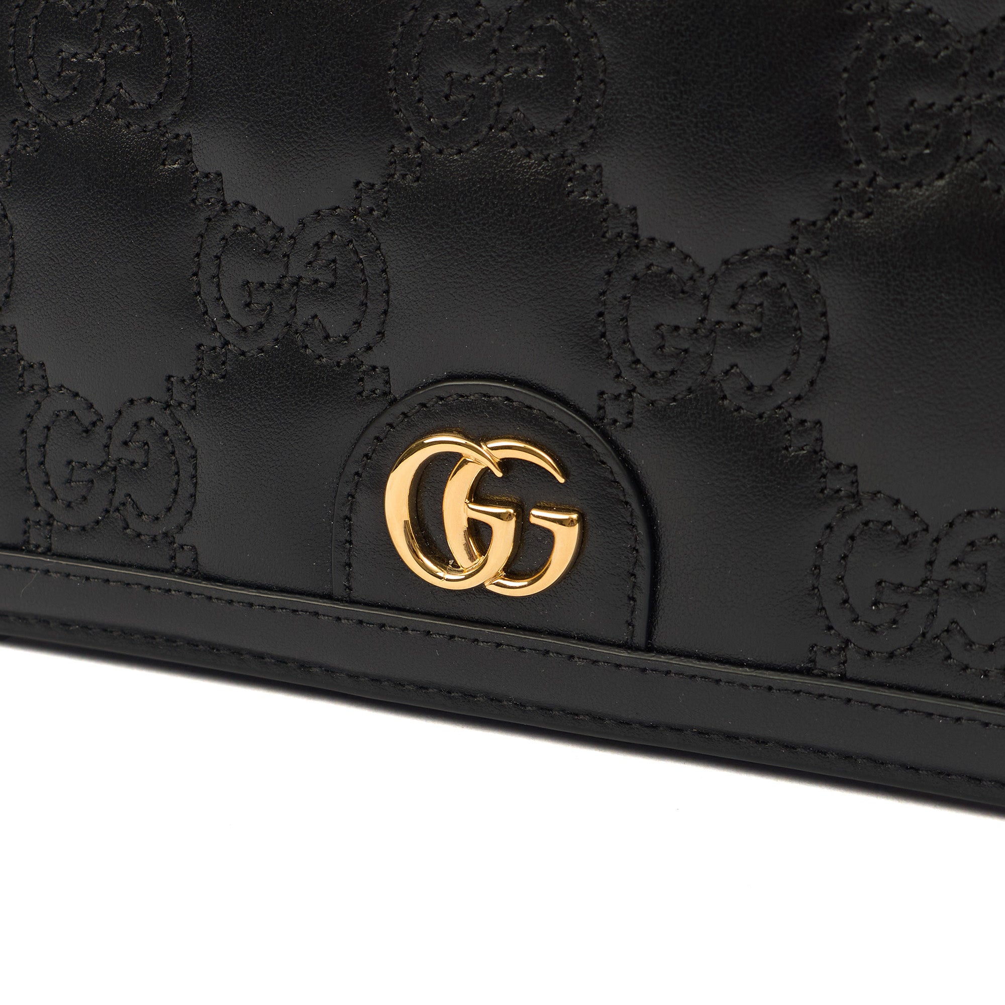 Gucci Cross Body Wallet On Chain  in Black, Leather — Alternate View 12