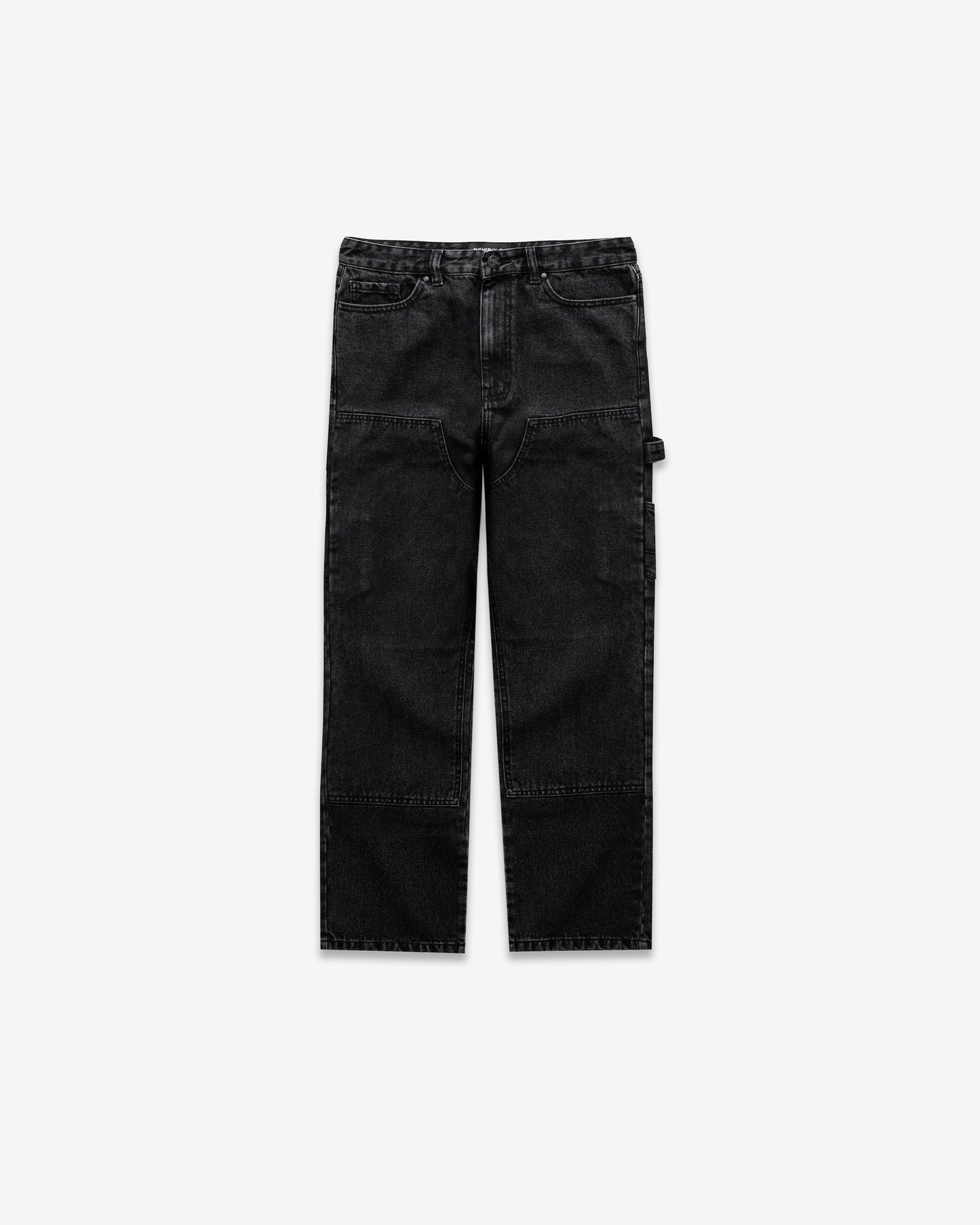 Benir Clothing Relaxed Carpenter Denim - Blackout — 28 — Front View