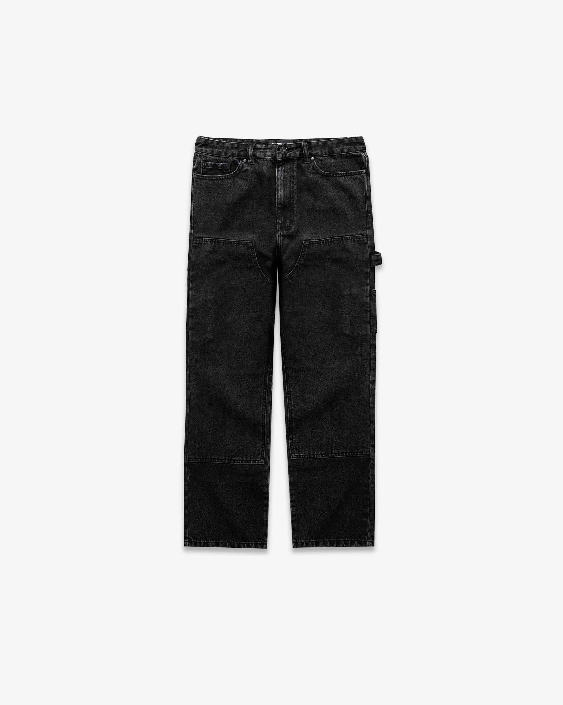 Benir Clothing Relaxed Carpenter Denim - Blackout — 28 — Front View