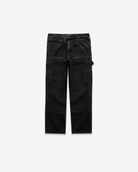 Benir Clothing Relaxed Carpenter Denim - Blackout — 28 — Front View