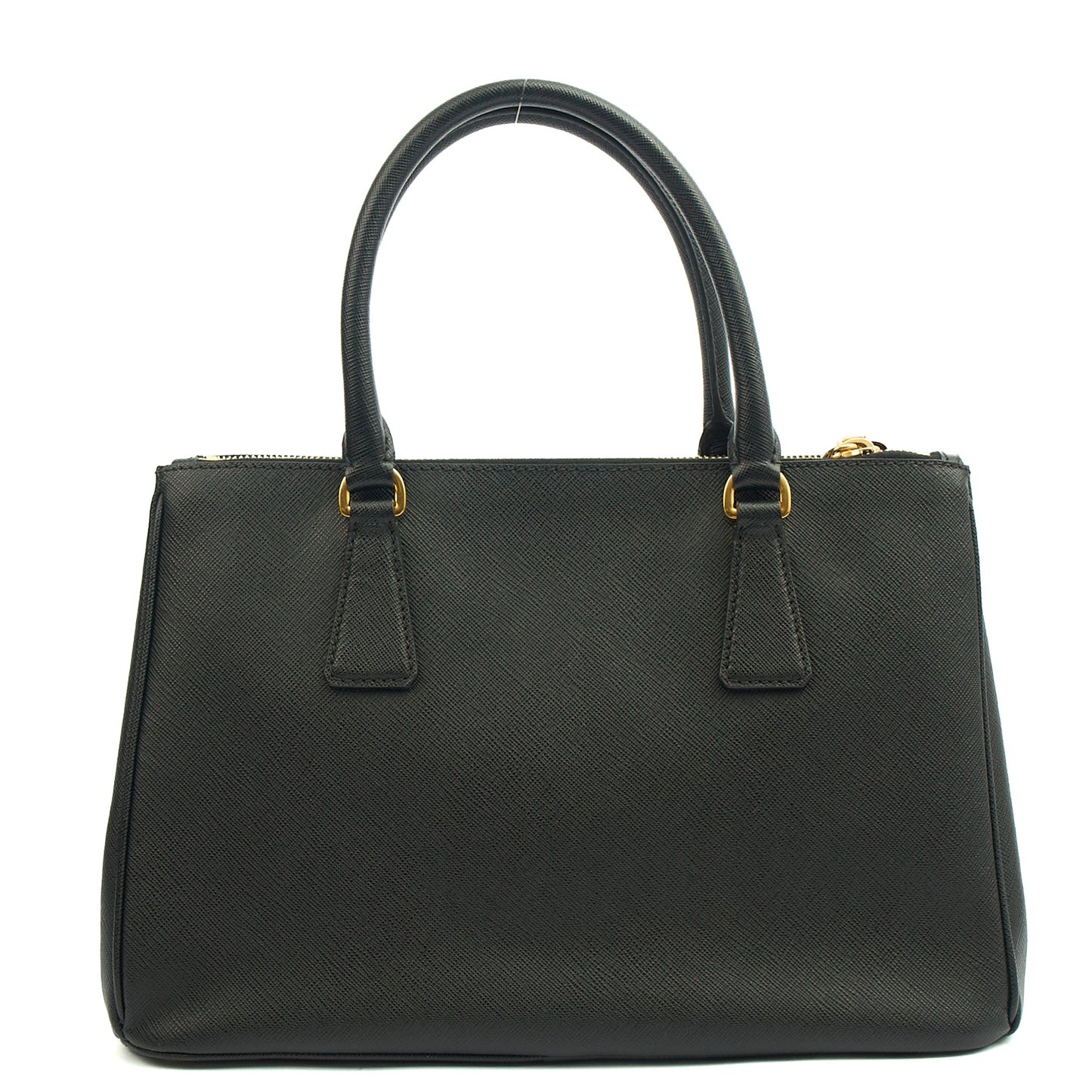 Prada Tote Galleria - Medium Double Zip Tote in Black, Saffiano Leather — Alternate View 10