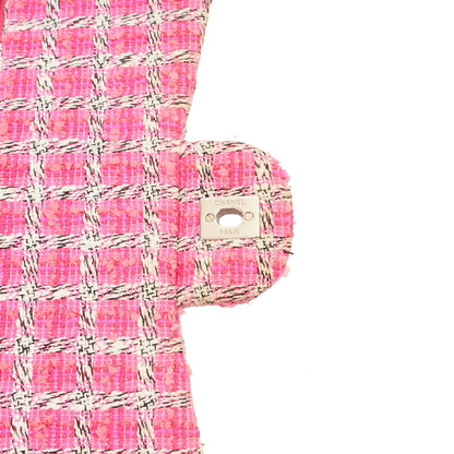Chanel Shoulder Bag Classic Double Flap - Large in Pink, Tweed — Alternate View 8