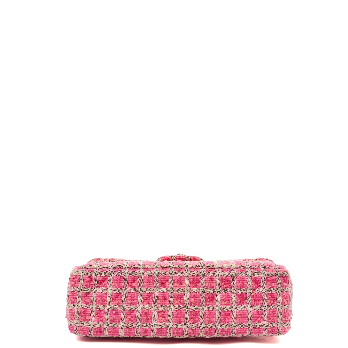 Chanel Shoulder Bag Classic Double Flap - Large in Pink, Tweed — Lifestyle View