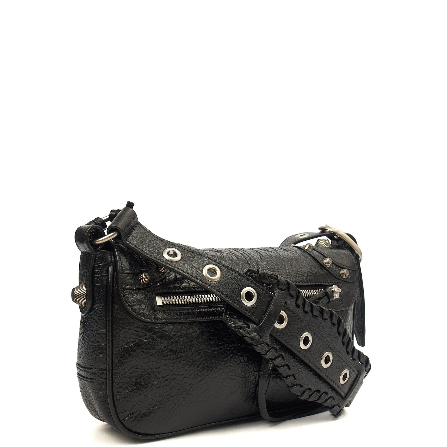 Balenciaga Cross Body Le Cagole S in Black, Veau (Calfskin) — Side View
