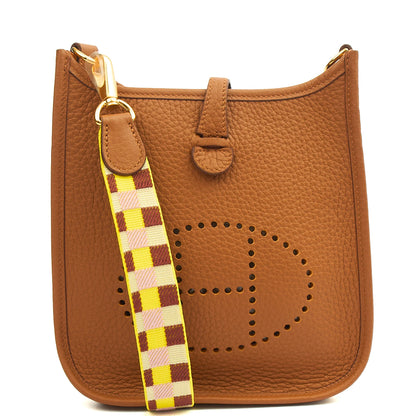 Hermes Evelyne 16 in Gold, Togo Leather — Alternate View 24