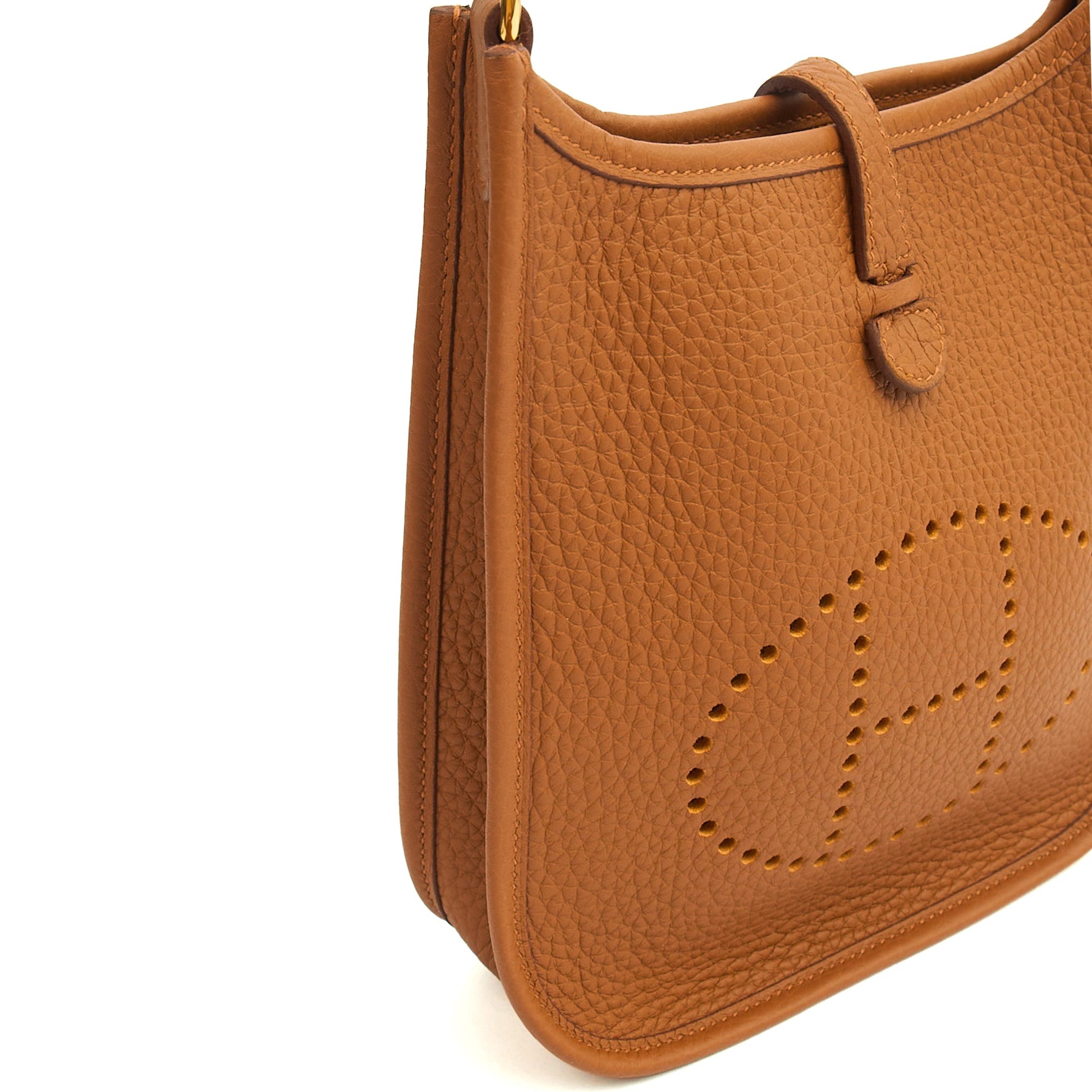 Hermes Evelyne 16 in Gold, Togo Leather — Alternate View 28