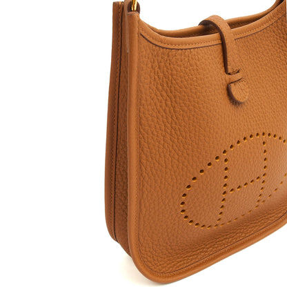 Hermes Evelyne 16 in Gold, Togo Leather — Alternate View 28