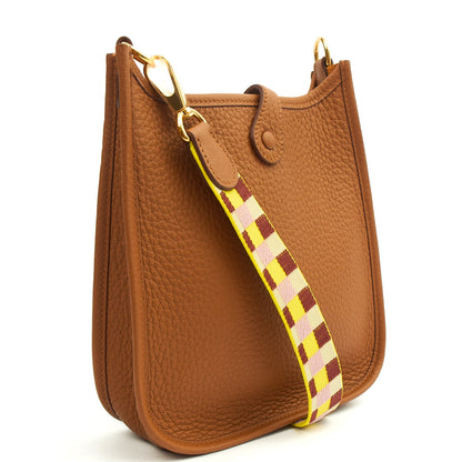 Hermes Evelyne 16 in Gold, Togo Leather — Back View