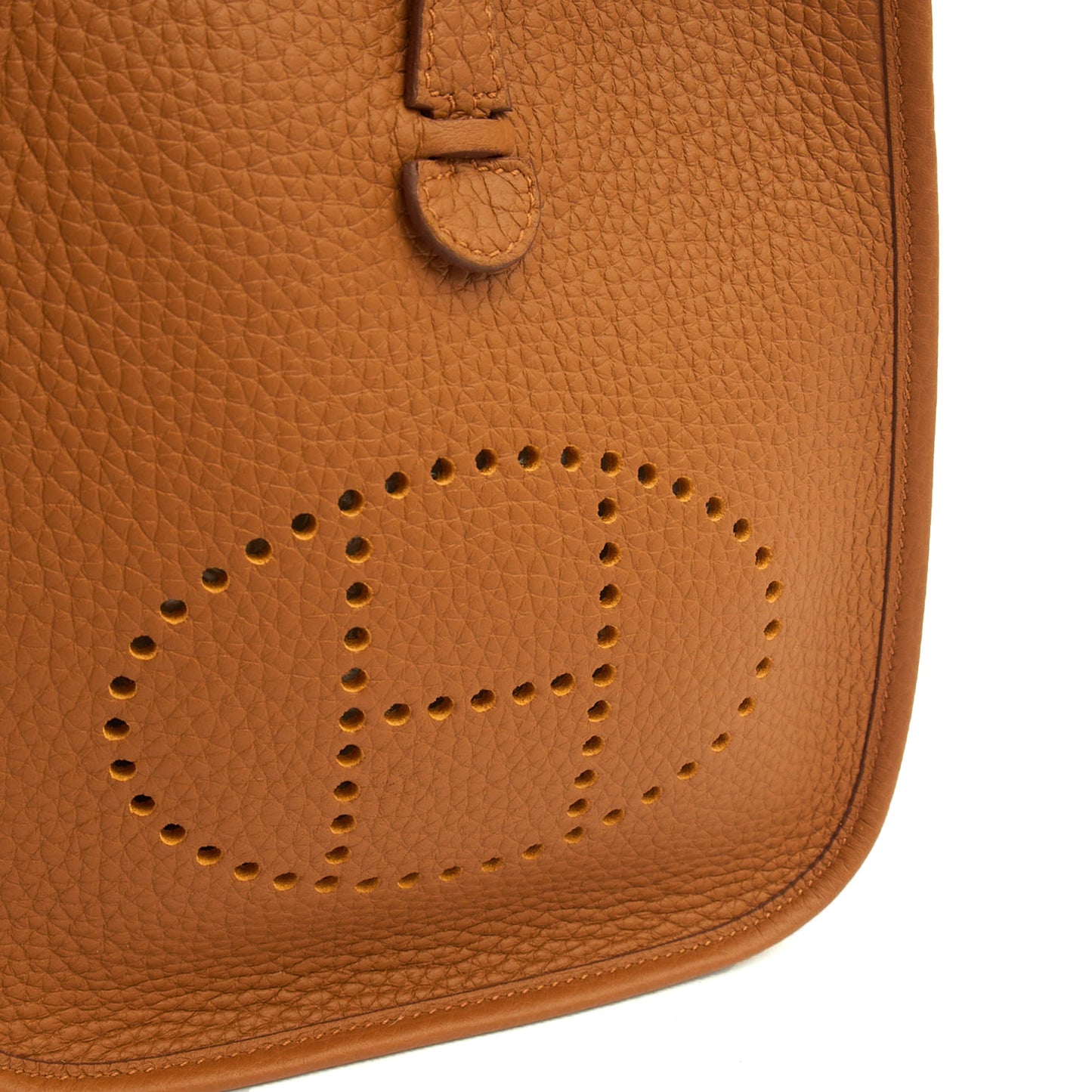 Hermes Evelyne 16 in Gold, Togo Leather — Alternate View 8