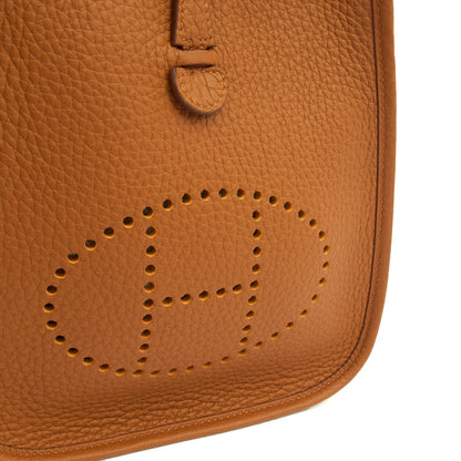 Hermes Evelyne 16 in Gold, Togo Leather — Alternate View 19