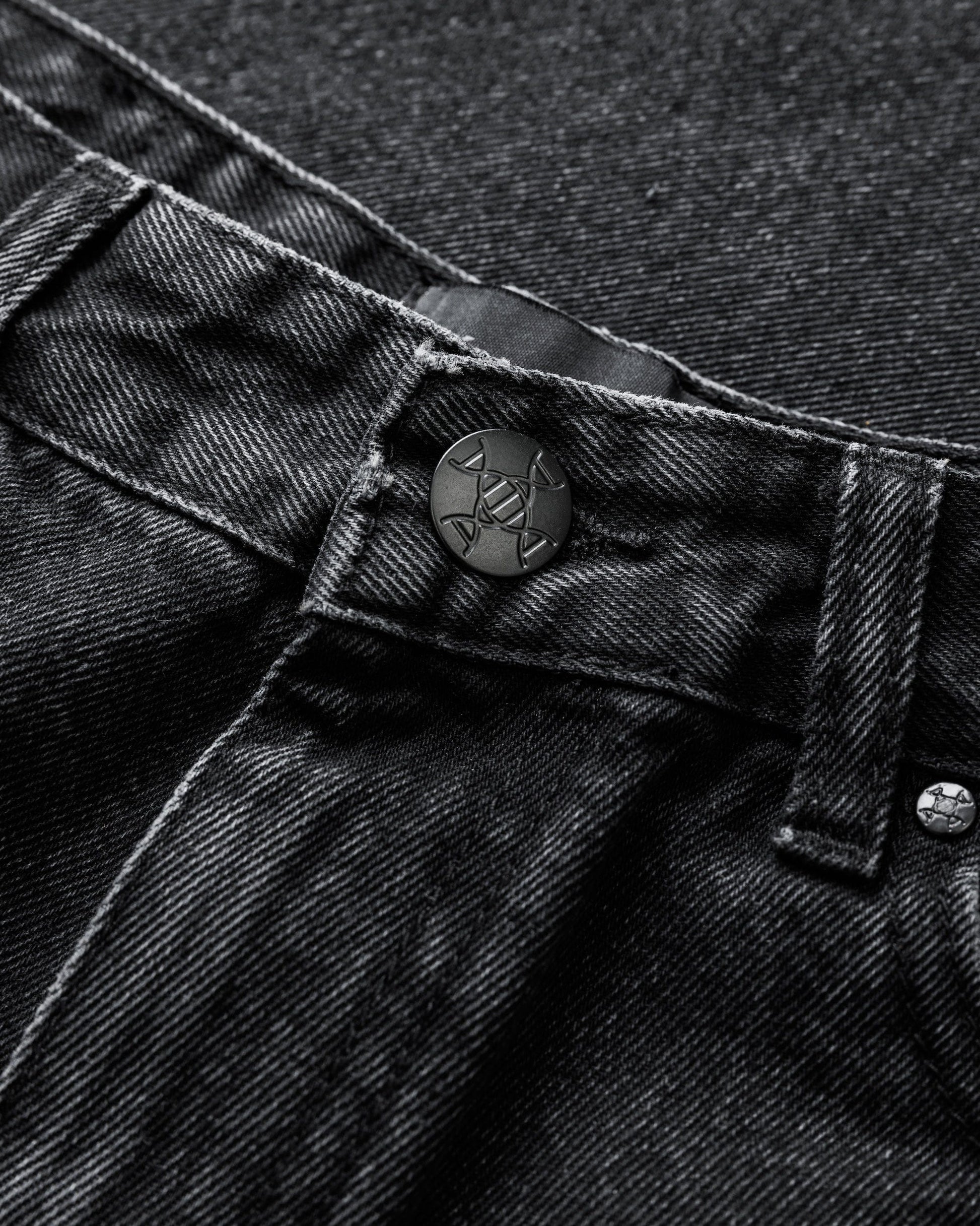 Benir Clothing Relaxed Carpenter Denim - Blackout — 28 — Lifestyle View