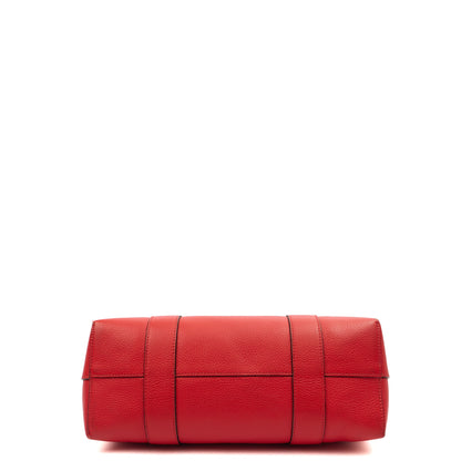 Mulberry Tote Bayswater Tote - Small in Red, Calfskin Leather — Detail View