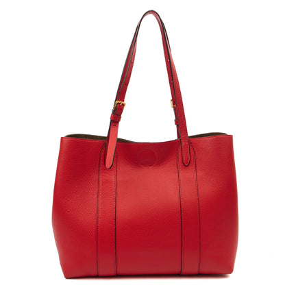 Mulberry Tote Bayswater Tote - Small in Red, Calfskin Leather — Top View