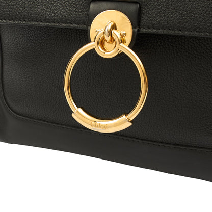 Chloe Top Handle Tess Day in Black, Leather — Lifestyle View