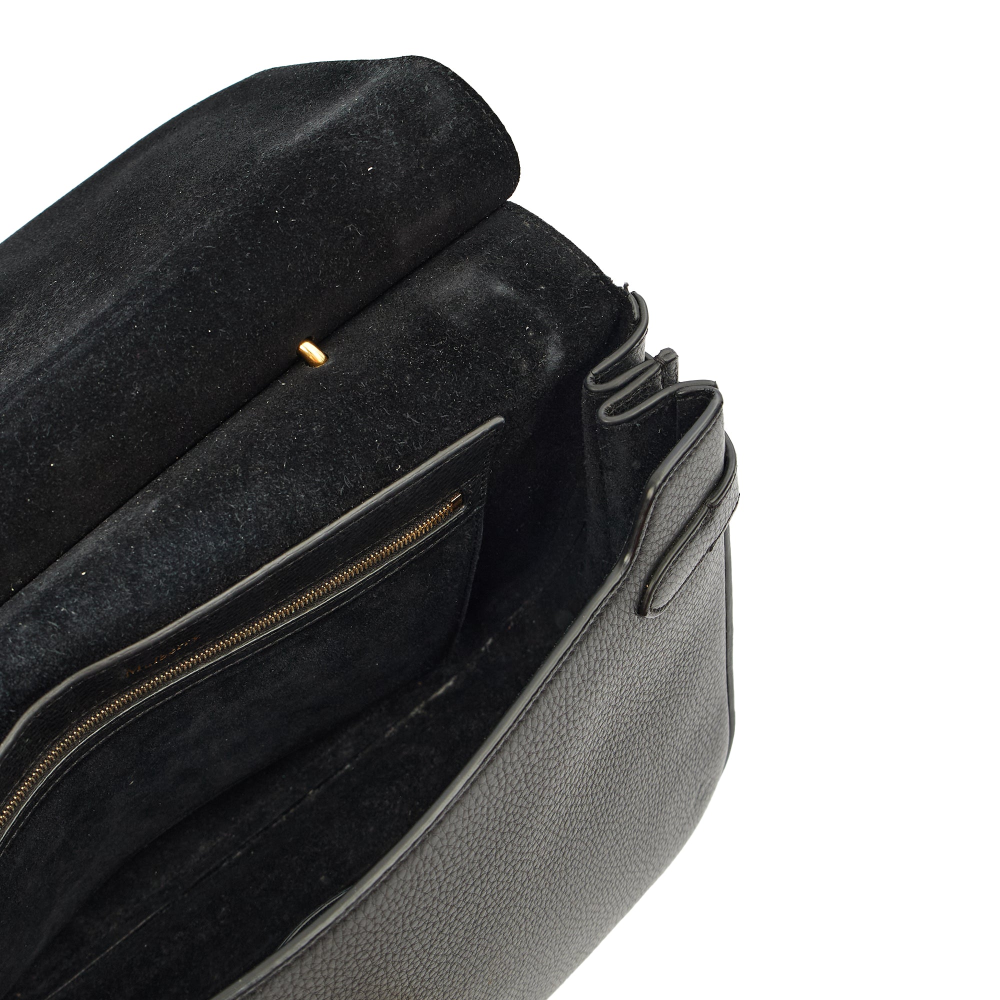 Mulberry Top Handle Amberley Satchel in Black, Calfskin Leather — Alternate View 7