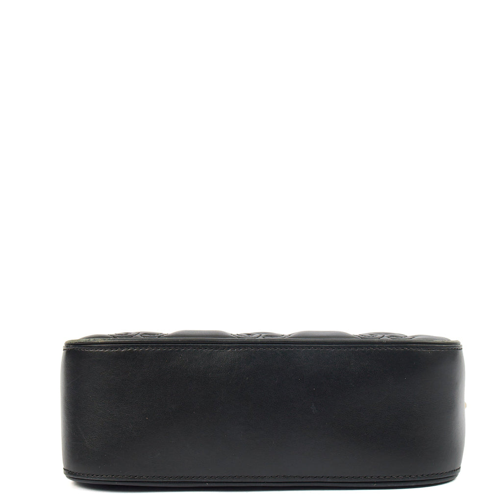 Gucci Cross Body GG Matelasse Small in Black, Leather — Detail View