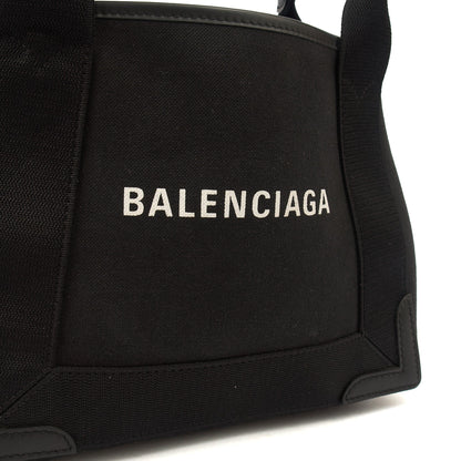Balenciaga Tote Cabas XS in Black, Fabric — Top View
