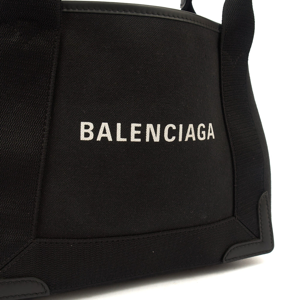 Balenciaga Tote Cabas XS in Black, Fabric — Alternate View 10