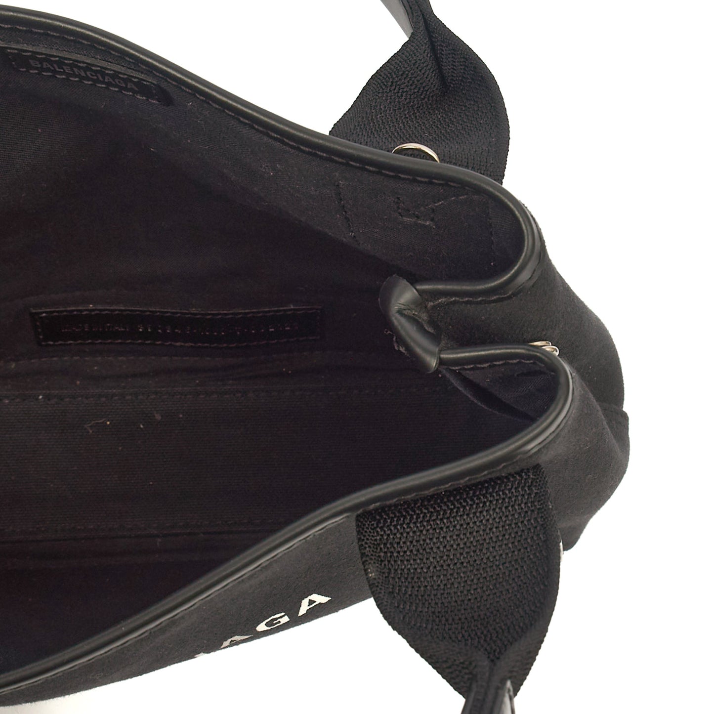 Balenciaga Tote Cabas XS in Black, Fabric — Lifestyle View