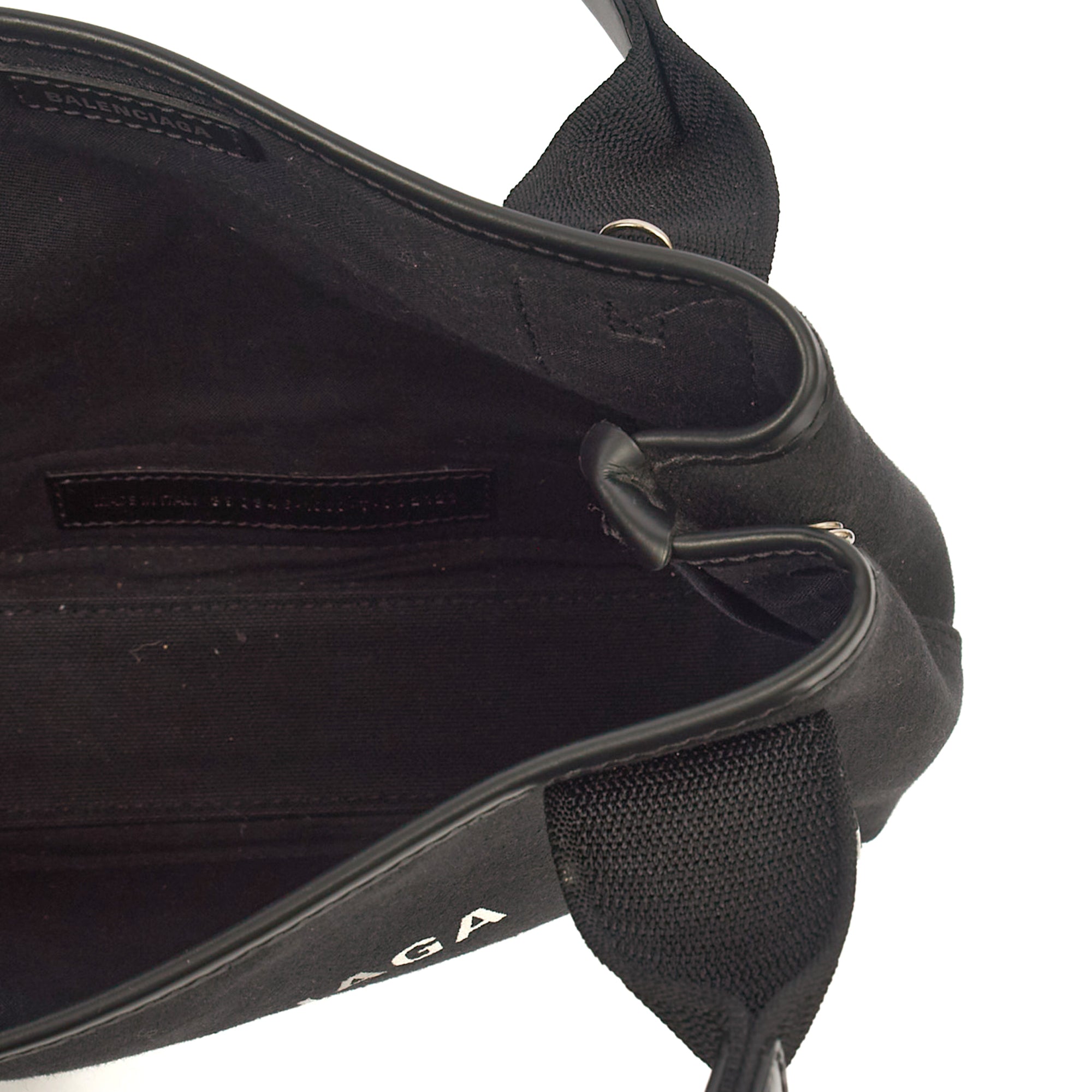 Balenciaga Tote Cabas XS in Black, Fabric — Lifestyle View