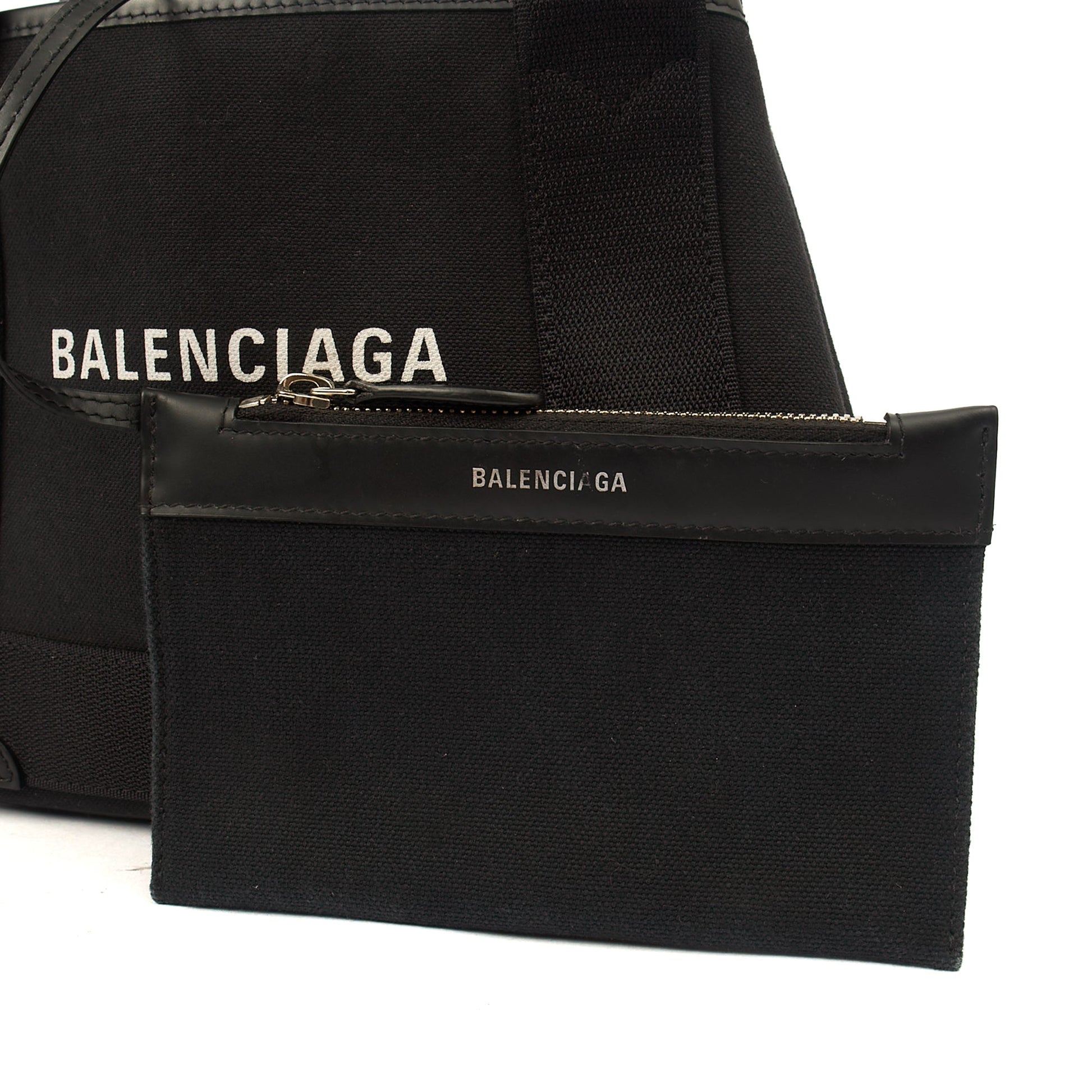 Balenciaga Tote Cabas XS in Black, Fabric — Alternate View 11