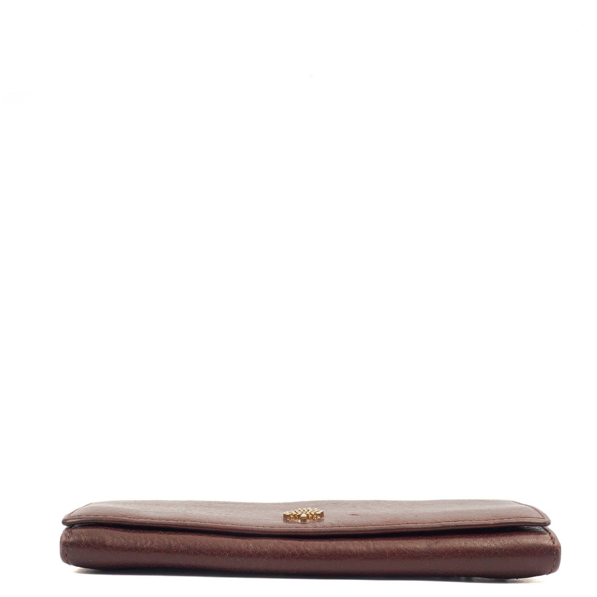 Mulberry Purse Wallet in Oxblood, Leather — Detail View