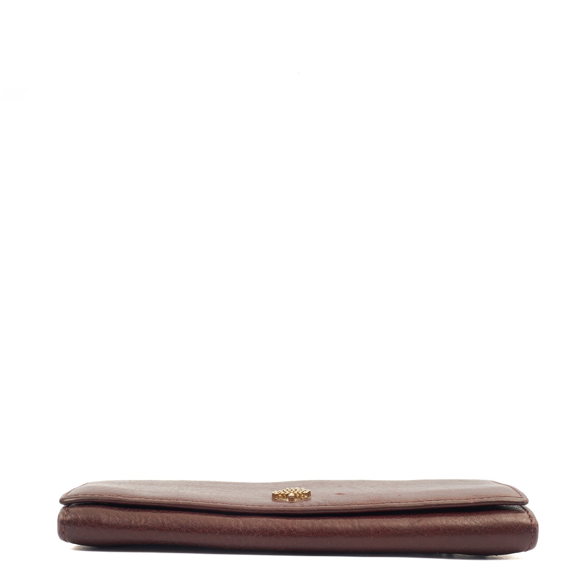 Mulberry Purse Wallet in Oxblood, Leather — Detail View