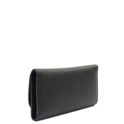 Burberry Wallet Wallet in Black, Leather — Side View