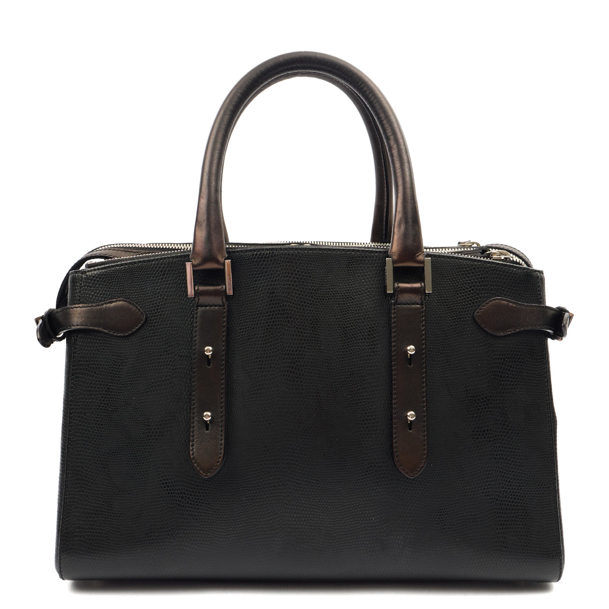 Aspinal of London Top Handle Brook Street  in Black, Leather — Alternate View 15