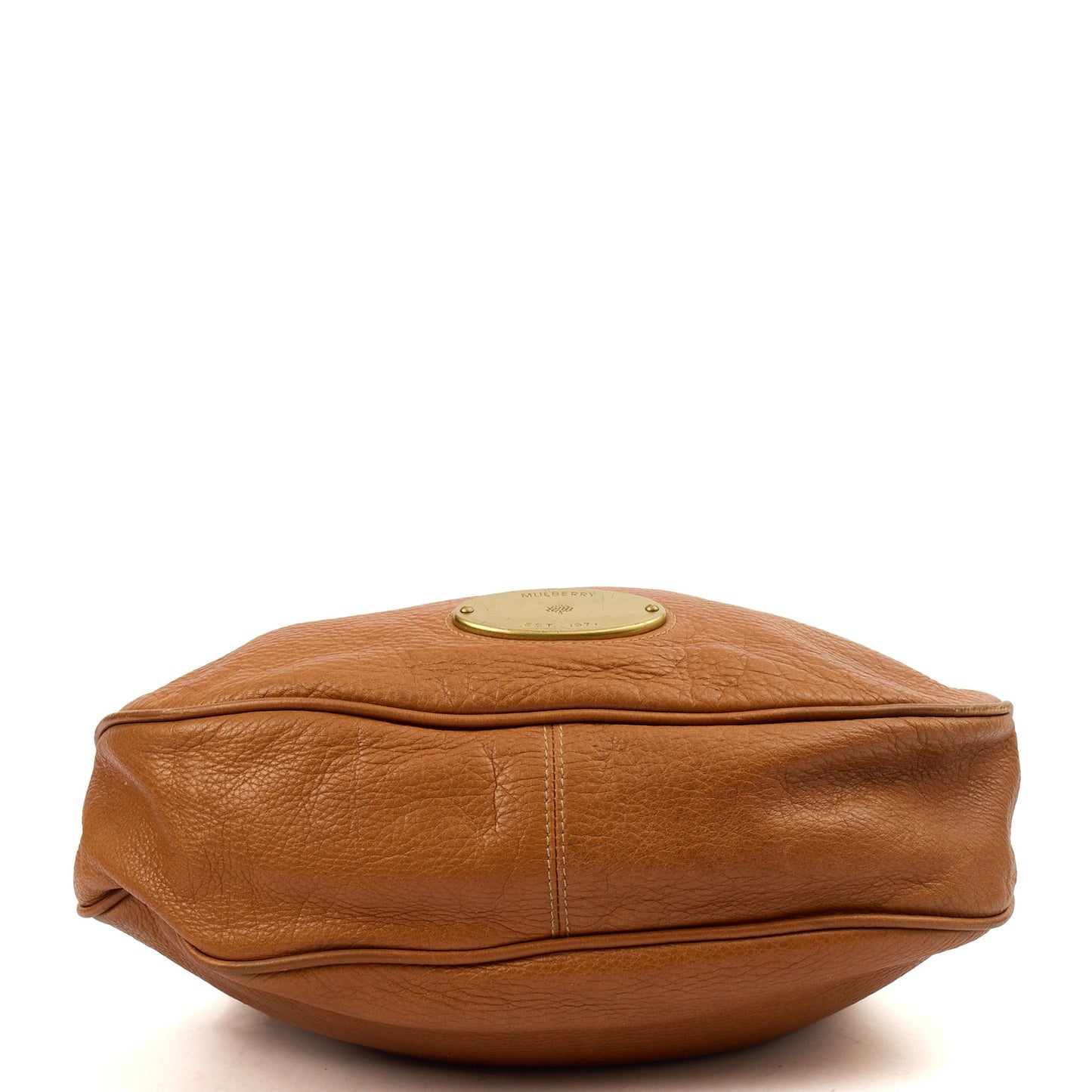 Mulberry Tote Mitzy Tote in Oak, Calfskin Leather — Detail View