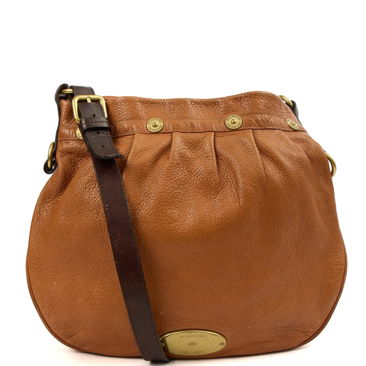 Mulberry Tote Mitzy Tote in Oak, Calfskin Leather — Front View