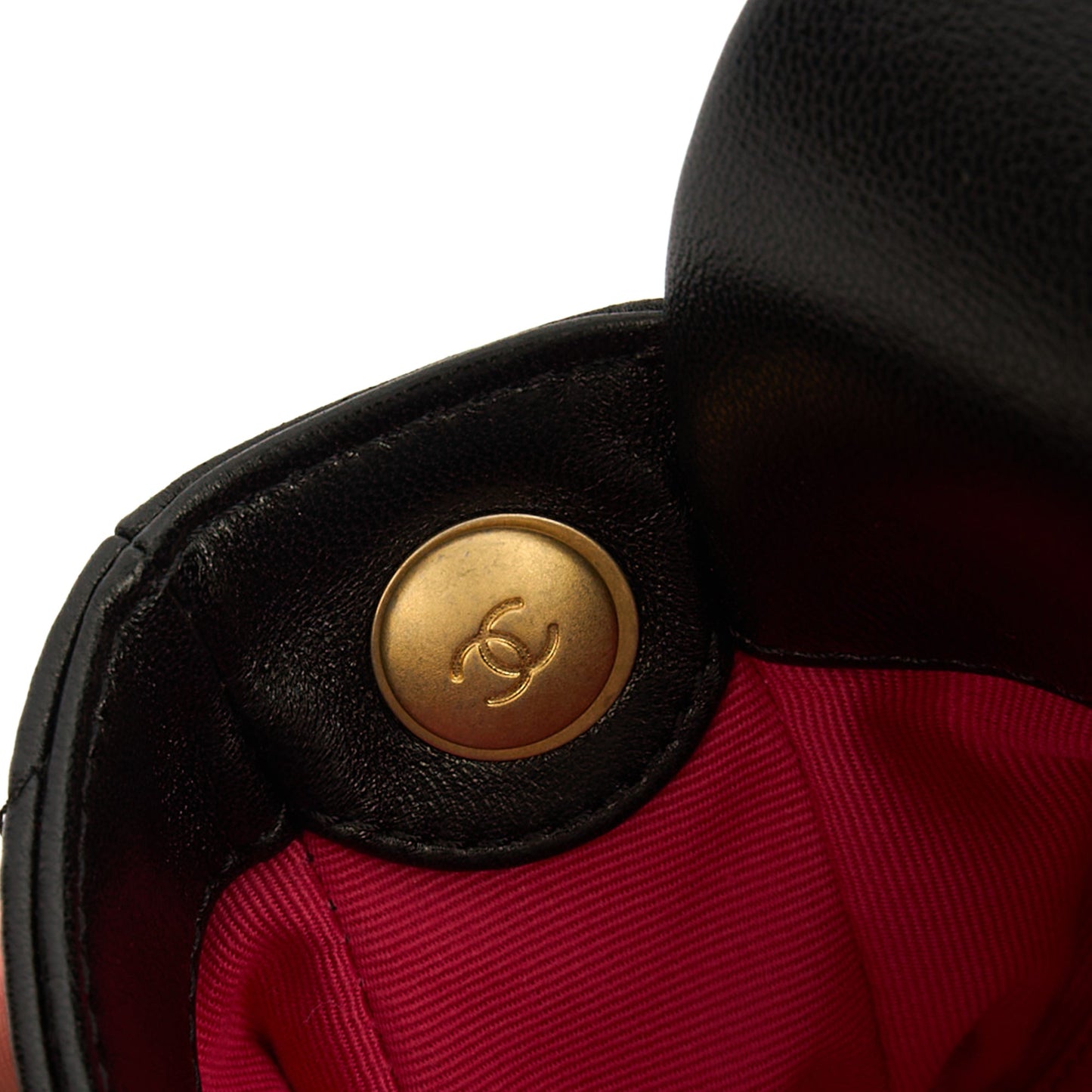 Chanel Cross Body Round Crossbody in Black, Lambskin Leather — Alternate View 8
