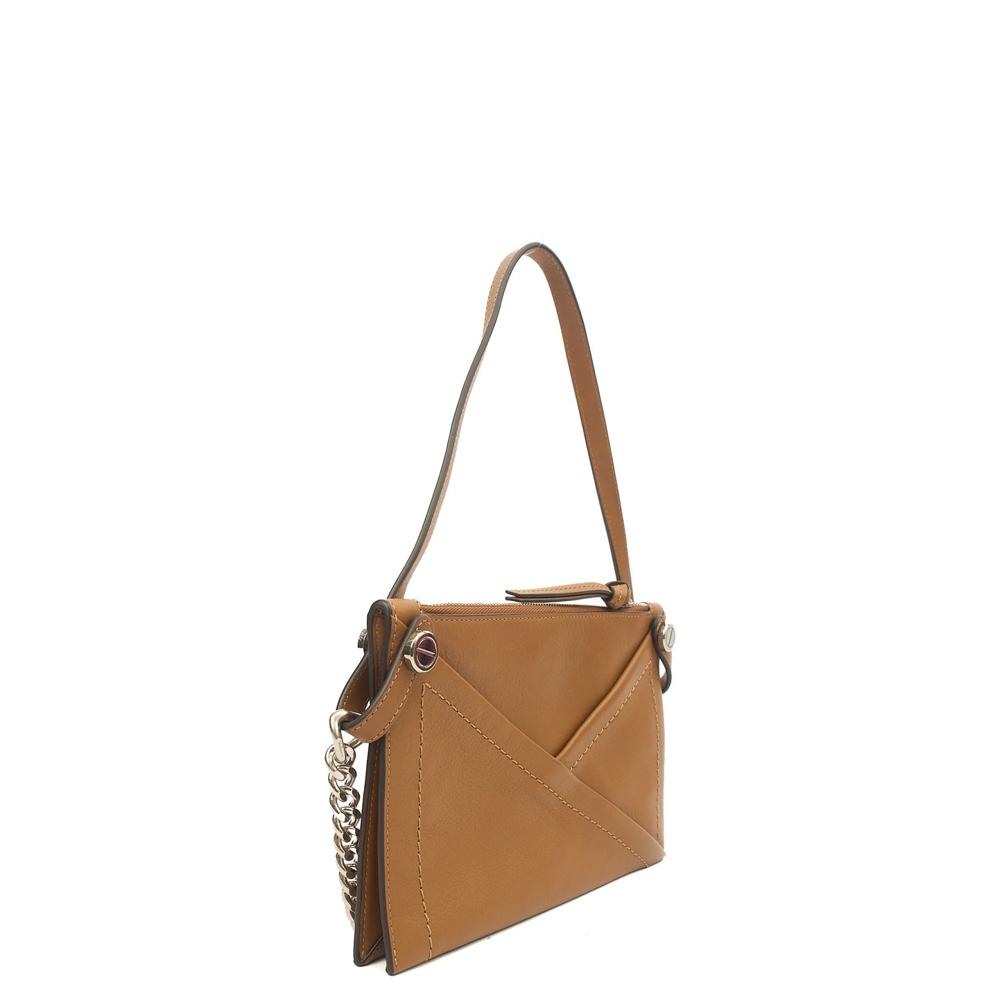 Mulberry Shoulder Bag M Zipped Pouch in Brown, Leather — Alternate View 14