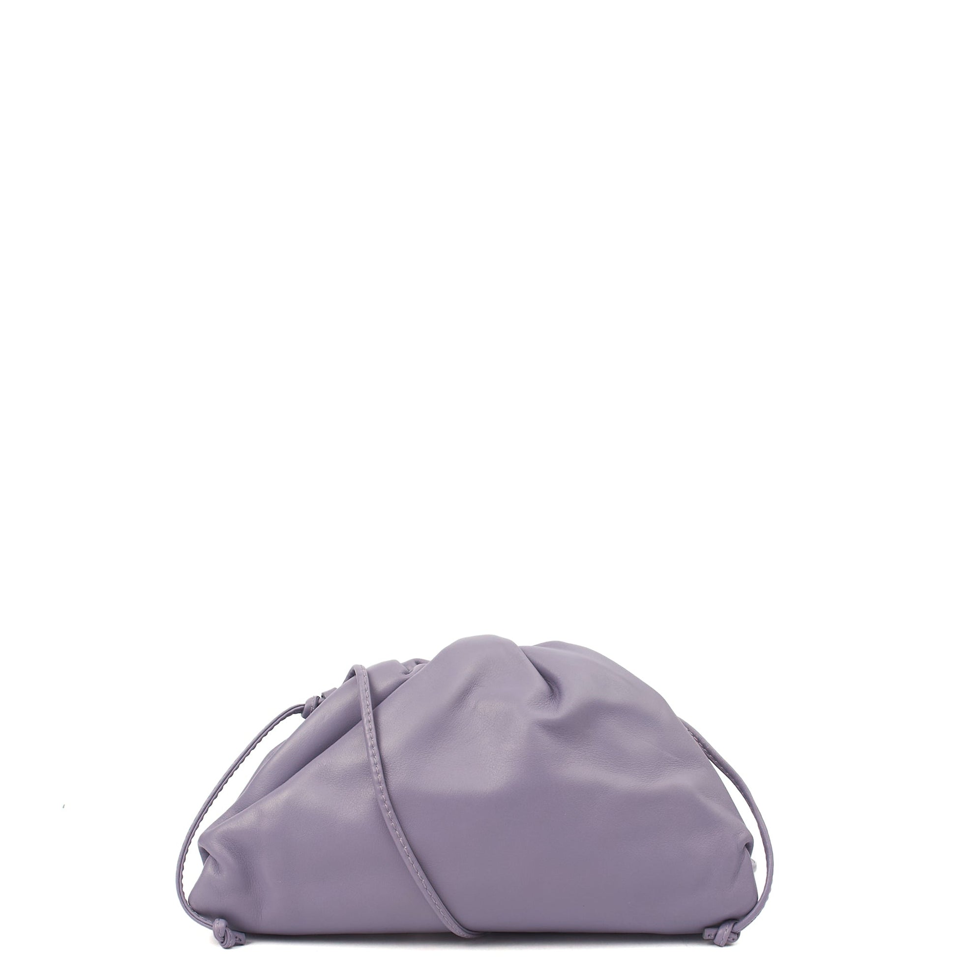 Bottega Veneta Cross Body The Pouch - Small in Purple, Leather — Front View