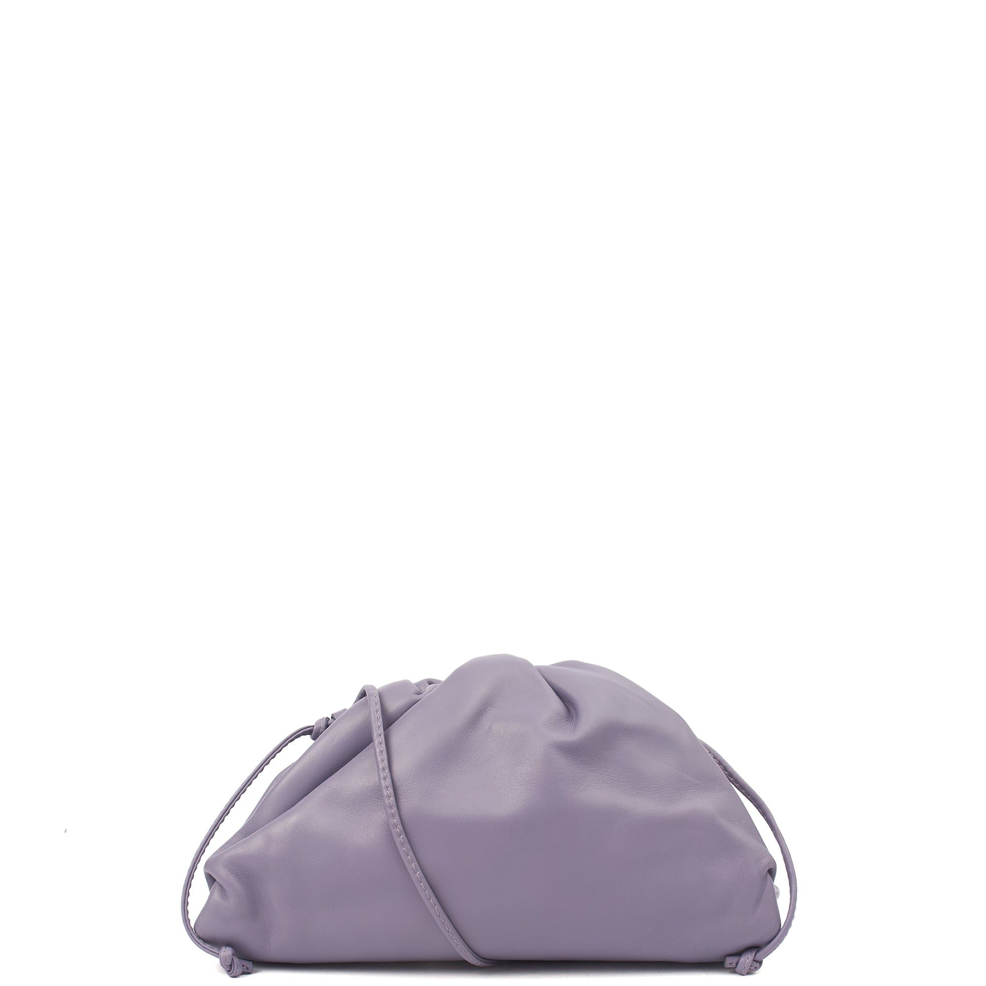 Bottega Veneta Cross Body The Pouch - Small in Purple, Leather — Front View