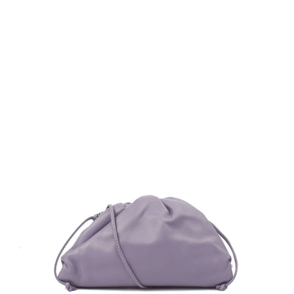 Bottega Veneta Cross Body The Pouch - Small in Purple, Leather — Front View