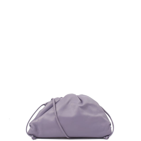 Bottega Veneta Cross Body The Pouch - Small in Purple, Leather — Front View