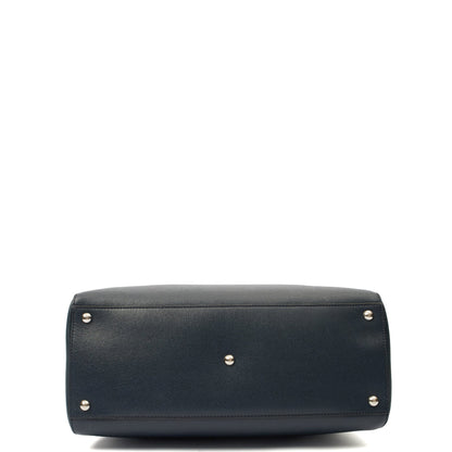 Fendi Tote 2Jour - Medium  in Blue, Leather — Top View