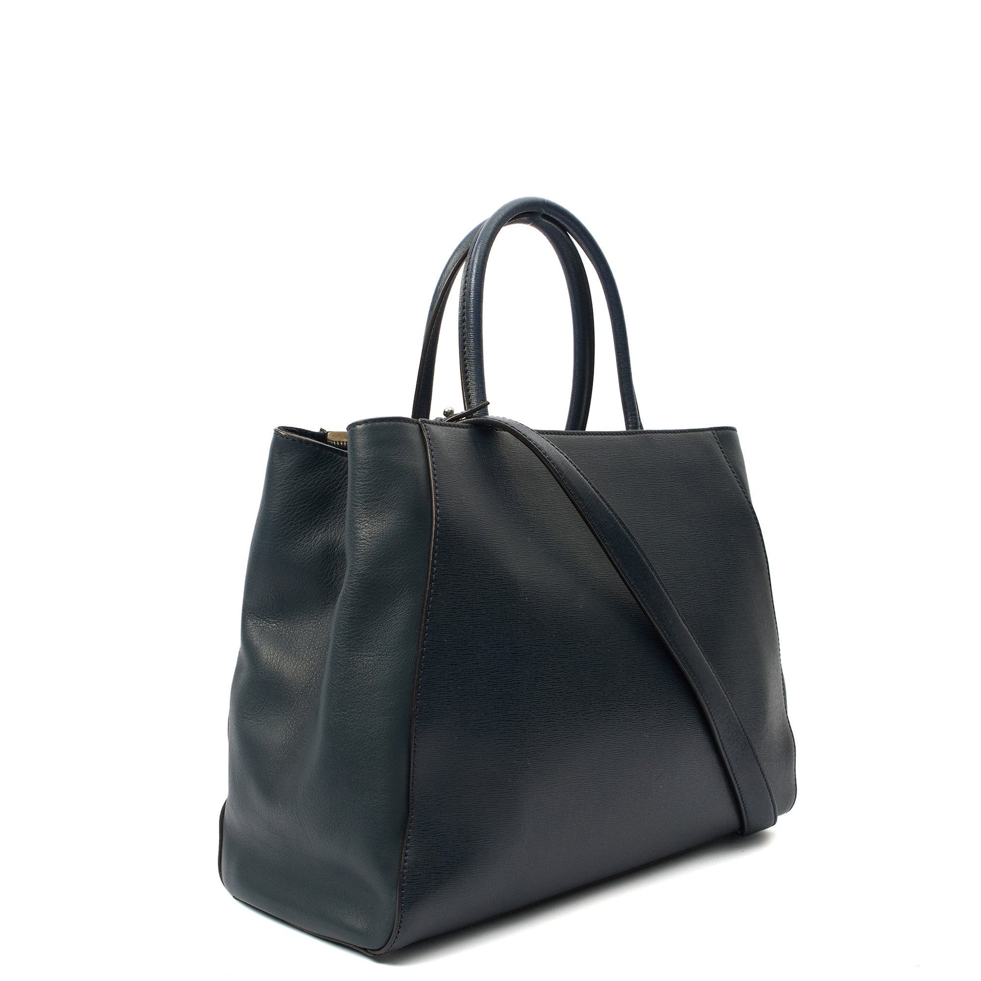Fendi Tote 2Jour - Medium  in Blue, Leather — Alternate View 9